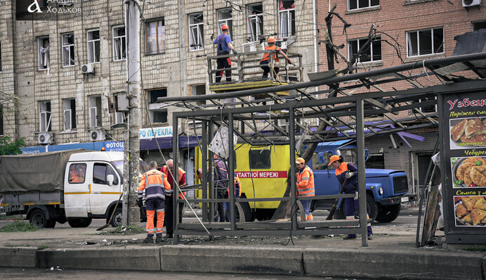 У Києві пограбували магазин техніки, який постраждав від обстрілу