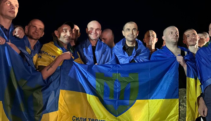 Девятый этап обмена: в Украину вернулась новая группа пленных защитников