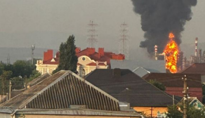 БпЛА атакували НПЗ та військову частину в Краснодарському краї