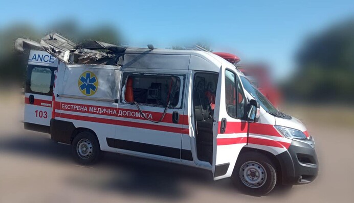 Росіяни атакували пункт базування екстреної медичної допомоги на Херсонщині