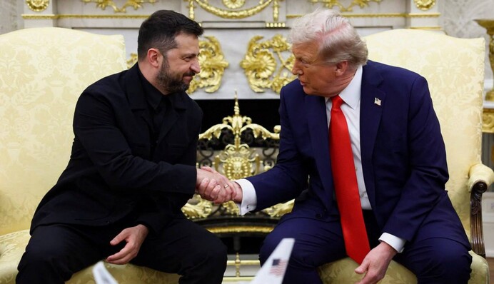 Washington Post: Зеленський подякував Трампу 11 разів під час публічного звернення у Вашингтоні