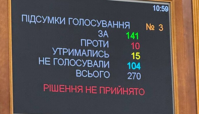 Парламент провалив голосування за виключення Безуглої із засідань
