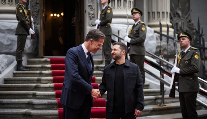 Генсек НАТО Рютте прибыл в Киев и встретился с Зеленским