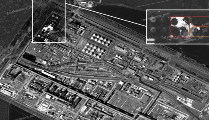 На Новошахтинському НПЗ під Ростовом знищено шість резервуарів — супутникові знімки