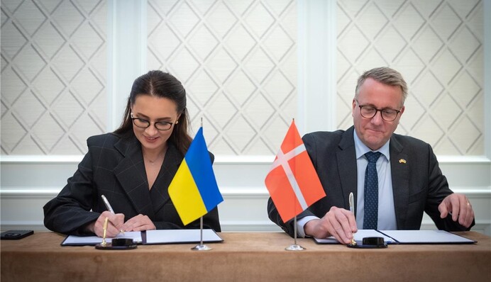 Данія оголосила про підтримку відбудови України щонайменше на 500 млн