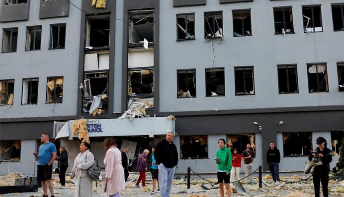 Удар РФ пошкодив столичний офіс Британської Ради в Україні