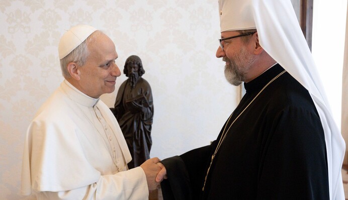 Блаженніший Святослав розповів, яким бачить мир для України Папа Лев XIV