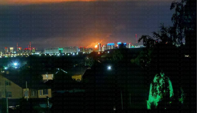 В Рязані після атаки безпілотників палає в районі НПЗ