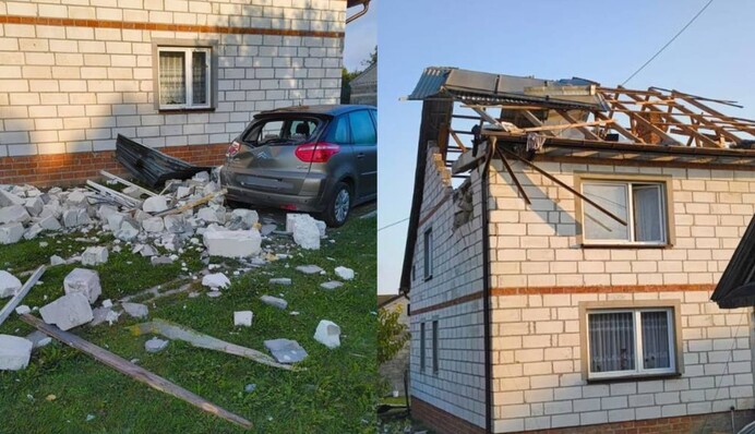 В Польше обломки беспилотника РФ попали в жилой дом