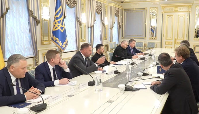Зеленський зустрівся із радниками лідерів Британії, ФРН, Франції та Італії