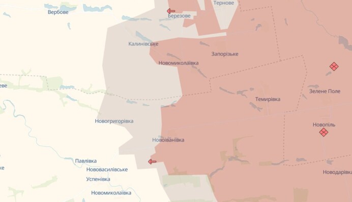 Россияне захватили два села в Запорожской и Днепропетровской областях — DeepState