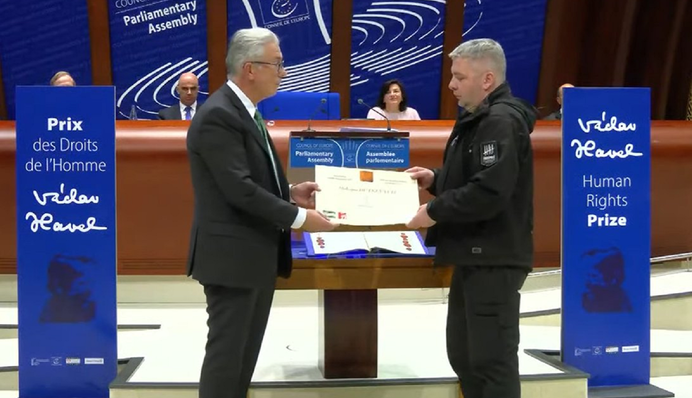 Український правозахисник Максим Буткевич став лауреатом премії Вацлава Гавела