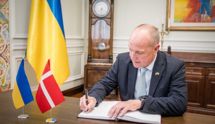 Новый посол Дании в Украине начал свою работу