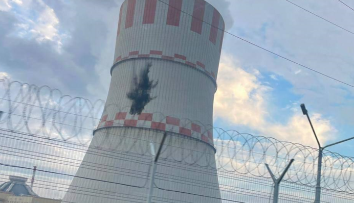 У Нововоронезьку АЕС  влучив дрон внаслідок роботи російського РЕБ