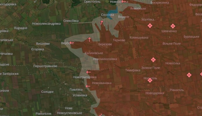 Російські війська просунулися в Сумській та Запорізькій областях — DeepState