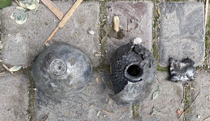 В Кременчуге нашли обломки ракеты, способной нести кассетную боевую часть