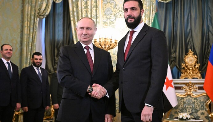 Лідер Сирії Ахмед аш-Шараа вперше зустрівся з Путіним після повалення режиму Ассада