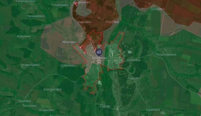 У Куп’янську, де ворог накопичив близько 80 військових, тривають контрдиверсійні заходи — Генштаб