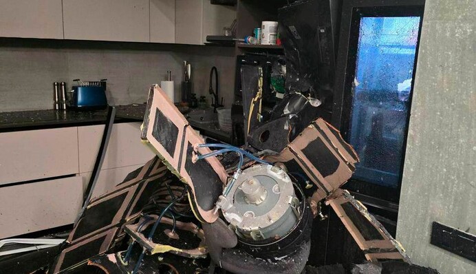 В Киеве два БпЛА влетели в многоквартирные дома, но не сдетонировали