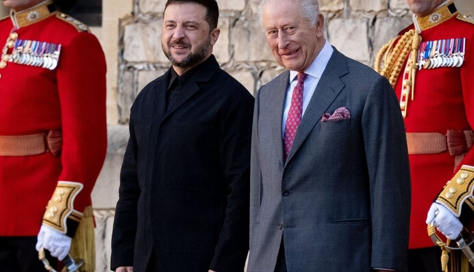 Зеленський прибув до Британії та втретє за рік зустрівся із королем Чарльзом