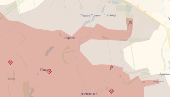 Війська РФ просунулися в Донецькій, Запорізькій та Дніпропетровській областях — DeepState