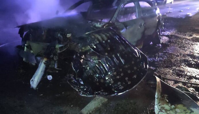 У Києві п’яний водій Lexus збив на смерть пішохода та протаранив електроопору