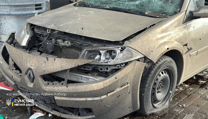 Россияне атаковали гражданскую инфраструктуру Сум