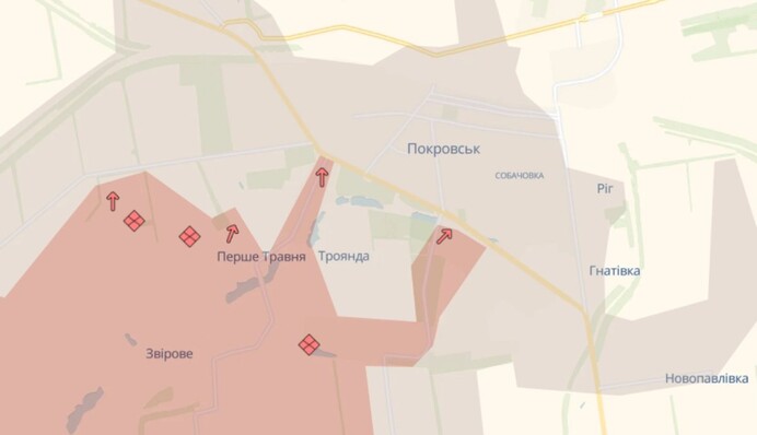 Війська РФ просунулися у Покровську та на Запоріжжі — DeepState