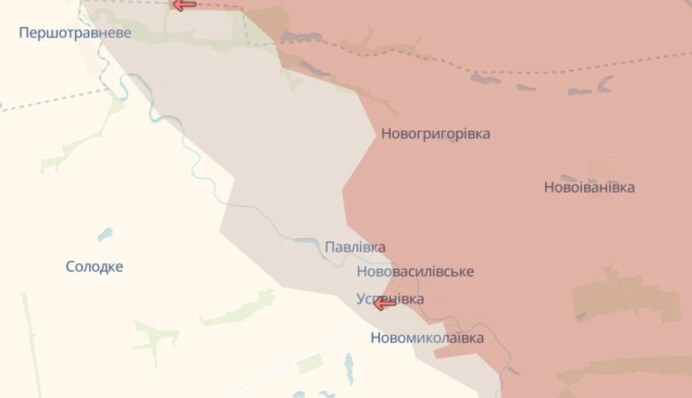 Росіяни просунулись на Донеччині та Запоріжжі, ЗСУ відбили атаки біля Нового Шахового — DeepState