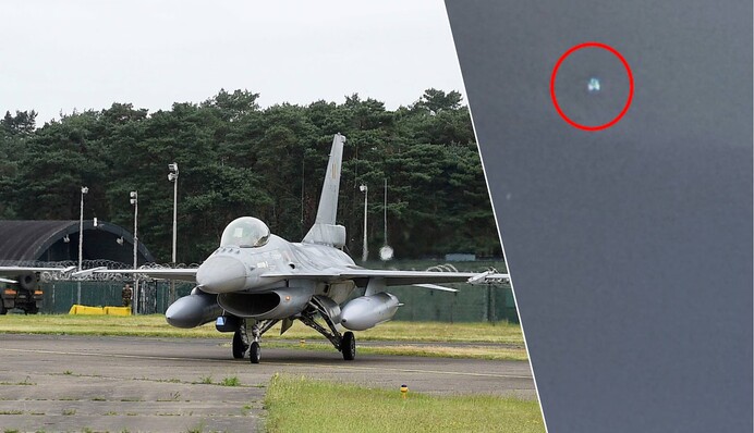 Полиция Бельгии подняла вертолет после появления дронов над авиабазой