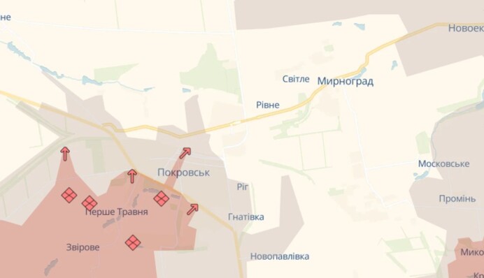 РФ перебросила основные силы на Покровск и Мирноград, пытаясь прорвать оборону ВСУ — ISW