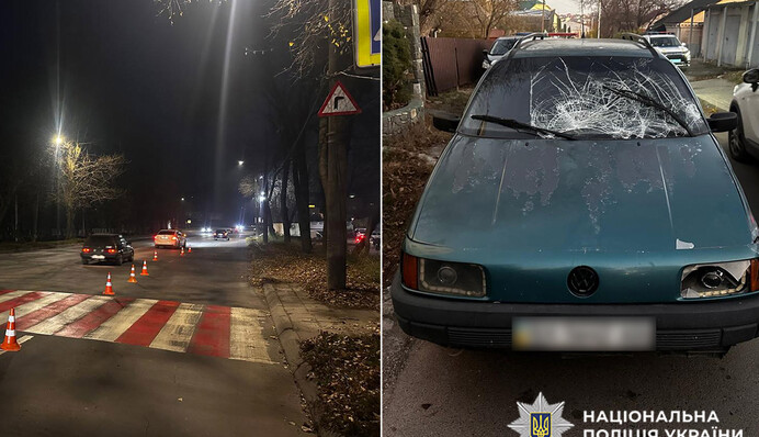У  Хмельницькому п'яний водій збив двох підлітків на пішоходному переході