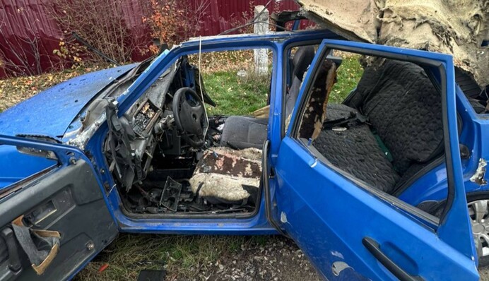 На Харківщині дрон вдарив по цивільному авто: постраждали пенсіонери та їхній син