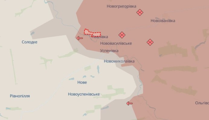 DeepState: Росіяни окупували Павлівку на Запоріжжі та просунулись біля шести населених пунктів