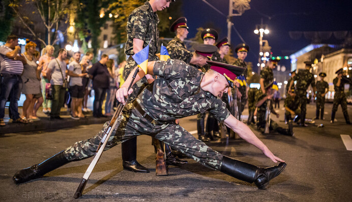 На Крещатике состоялась репетиция военного парада