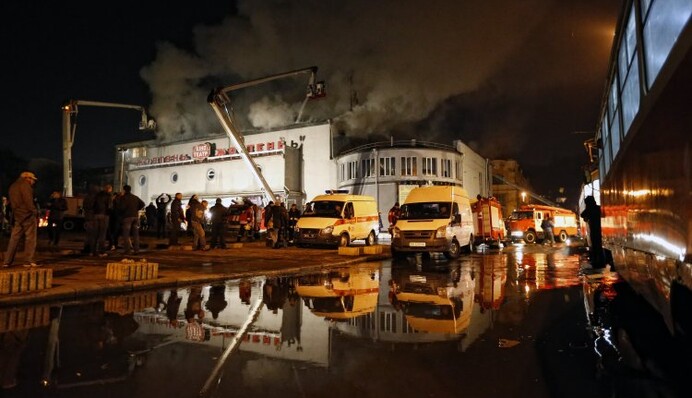 Над «Жовтнем» возгорелось пламя