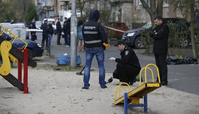 Убийство Олеся Бузины. Репортаж с места событий