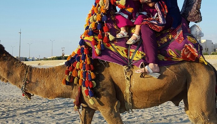 Камалия отвезла детей в Пакистан и прокатила на верблюде: опубликованы фото