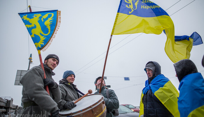 В Киеве объединили восток и запад Украины: опубликованы фото