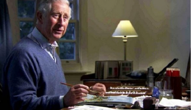 Принц Чарльз зарабатывает деньги рисованием картин