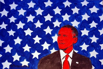 Россиянка эротичным способом нарисовала Обаму: опубликованы фото и видео