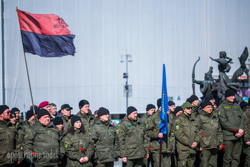 Как в Киеве отметили вторую годовщину Нацгвардии: эксклюзивные фото с Майдана