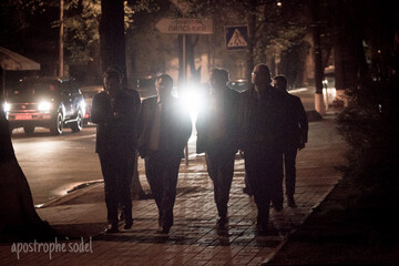 Яценюк, Ложкин и Аваков ночью гуляли по Киеву: эксклюзивные фото