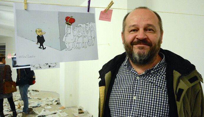 Карикатурист показал, куда Джамала вставила микрофон Путину