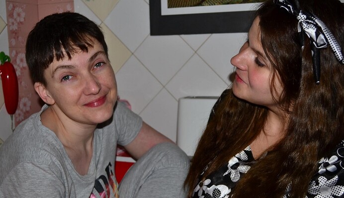 Появились фото, как Савченко провела первую ночь по возвращении в Украину