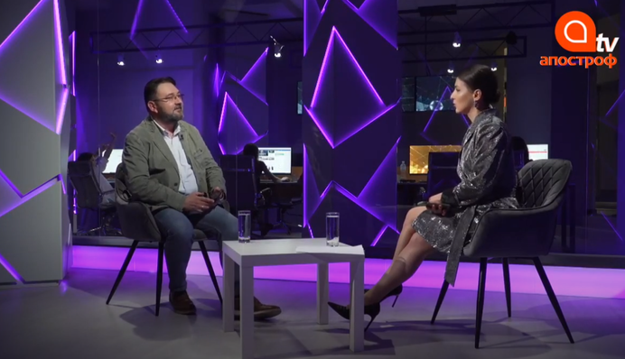 Никита Потураев о работе с Зеленским на "Апостроф TV" у Роксаны Руно