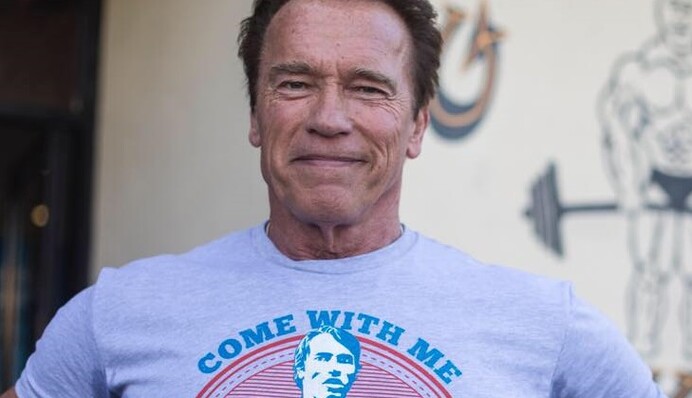 В сети высмеяли фото Шварценеггера с коровой