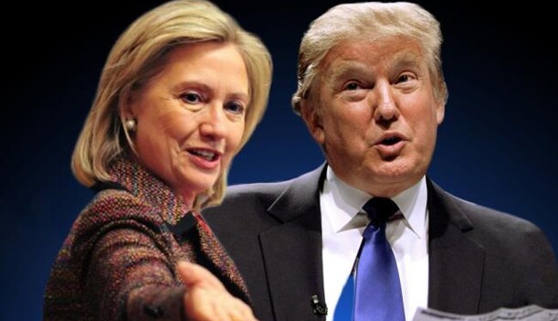 Трамп с Клинтон 