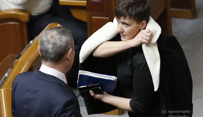 Не жупан красит: нардеп Савченко блеснула в Раде зимним нарядом