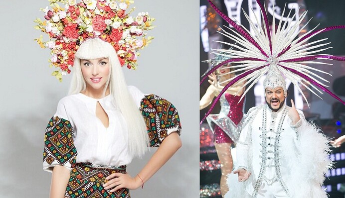 Любитель плагиата: Филипп Киркоров оконфузился с фирменным кокошником Оли Поляковой